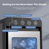 imageCountertop Ice Maker  26Lbs24H 8 Cubes in 6 Mins 12L Top Water Tank 2 Sizes Bullet Ice AutoClean amp LED Light Portable for Home Office Party