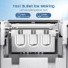 imageIce Makers Countertop 18LbsDay 6Pcs Bullet Ices in 8 Mins Bullet Ice Maker with Pullout Ice Basket SelfCleaning Low Noise Countertop Ice Maker for Home Kitchen CampingPearl WhiteWhite