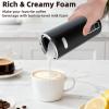imageMilk Frother 6in1 Electric Milk Steamer 85oz250ml Automatic Warm and Cold Foam Maker and Milk Warmer for Latte Cappuccinos Macchiato From the Makers of Instant 400W Black