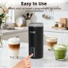 imageMilk Frother 6in1 Electric Milk Steamer 85oz250ml Automatic Warm and Cold Foam Maker and Milk Warmer for Latte Cappuccinos Macchiato From the Makers of Instant 400W Black
