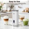 imageMilk Frother 6in1 Electric Milk Steamer 85oz250ml Automatic Warm and Cold Foam Maker and Milk Warmer for Latte Cappuccinos Macchiato From the Makers of Instant 400W WhiteWhite
