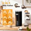 imageMilk Frother 6in1 Electric Milk Steamer 85oz250ml Automatic Warm and Cold Foam Maker and Milk Warmer for Latte Cappuccinos Macchiato From the Makers of Instant 400W WhiteBlack