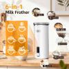 imageMilk Frother 6in1 Electric Milk Steamer 85oz250ml Automatic Warm and Cold Foam Maker and Milk Warmer for Latte Cappuccinos Macchiato From the Makers of Instant 400W WhiteWhite