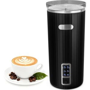imageMilk Frother 6in1 Electric Milk Steamer 85oz250ml Automatic Warm and Cold Foam Maker and Milk Warmer for Latte Cappuccinos Macchiato From the Makers of Instant 400W WhiteBlack
