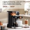 image20 Bar Professional Compact Espresso Cappuccino Machine with Touch Screen amp Auto Milk Frother Stainless Steel Coffee Maker for Cappuccino LatteBlack  Stainless Steel