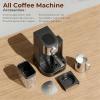 image20 Bar Professional Compact Espresso Cappuccino Machine with Touch Screen amp Auto Milk Frother Stainless Steel Coffee Maker for Cappuccino LatteBlack  Silver