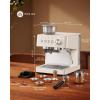 image2026 Upgrade Espresso Machine with Grinder 15 Bar Expresso Coffee Machines Professional Coffee Maker for LatteampCappuccino with Milk Frother Expresso Machines for Home Descaling Kit Included
