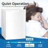 imageCompact Refrigerator 256 Cuft Mini Fridge with Freezer Single Door Refrigerator with Adjustable Temperature Settings Low noise for Bedroom Office Dorm WHITEWhite