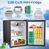 imageCompact Refrigerator 44 cuft mini fridge with Water Dispenser Single Door Refrigerator with Adjustable Temperature Settings Low noise for Bedroom Office Dorm BlackBlack