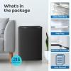 imageCompact Refrigerator 44 cuft mini fridge with Water Dispenser Single Door Refrigerator with Adjustable Temperature Settings Low noise for Bedroom Office Dorm BlackBlack