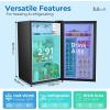 imageCompact Refrigerator 44 cuft mini fridge with Water Dispenser Single Door Refrigerator with Adjustable Temperature Settings Low noise for Bedroom Office Dorm BlackBlack
