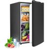 imageCompact Refrigerator 44 cuft mini fridge with Water Dispenser Single Door Refrigerator with Adjustable Temperature Settings Low noise for Bedroom Office Dorm BlackBlack