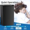 imageCompact Refrigerator 44 cuft mini fridge with Water Dispenser Single Door Refrigerator with Adjustable Temperature Settings Low noise for Bedroom Office Dorm BlackBlack