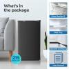 imageCompact Refrigerator 44 cuft mini fridge with Water Dispenser Single Door Refrigerator with Adjustable Temperature Settings Low noise for Bedroom Office Dorm BlackBlack