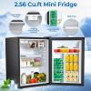 imageCompact Refrigerator 44 cuft mini fridge with Water Dispenser Single Door Refrigerator with Adjustable Temperature Settings Low noise for Bedroom Office Dorm BlackSilver
