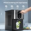 imageCountertop Nugget Ice Maker 44lbs24H Nugget Ice Machine Countertop Chewable Pellet Ice Maker Machine with Ice Dispenser 24L Water Reservoir SelfCleaning Ideal for KitchenBarOffice DBlackDSilver