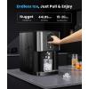 imageCountertop Nugget Ice Maker 44lbs24H Nugget Ice Machine Countertop Chewable Pellet Ice Maker Machine with Ice Dispenser 24L Water Reservoir SelfCleaning Ideal for KitchenBarOffice DBlackDBlack