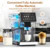 imageFully Automatic Espresso Machine with Auto Milk Frother amp Builtin Grinder Smart Alarm Coffee Machine with Intuitive Touchscreen amp AutoClean Function Ideal for Latte Cappuccino Americano