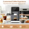 imageFully Automatic Espresso Machine with Auto Milk Frother amp Builtin Grinder Smart Alarm Coffee Machine with Intuitive Touchscreen amp AutoClean Function Ideal for Latte Cappuccino Americano