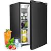 imageCompact Refrigerator 44 cuft mini fridge with Water Dispenser Single Door Refrigerator with Adjustable Temperature Settings Low noise for Bedroom Office Dorm BlackBlack
