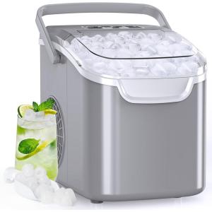 imageIce Maker Countertop 265Lbs24H 8 Bullet ICES in 6 Mins  Self Cleaning Portable Ice Maker for Home Use Office amp Party with Ice Basket and Scoop